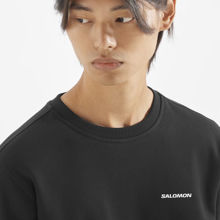 Salomon Men's Salomon Logo Crewneck Deep Black Salomon Salomon Men's Salomon Logo Crewneck Deep Black Salomon
