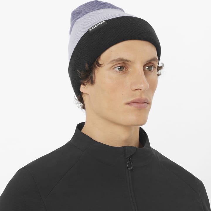 Salomon Flatspin Reversible Beanie Deep Black / Cosmic Sky / Blue Granite Salomon