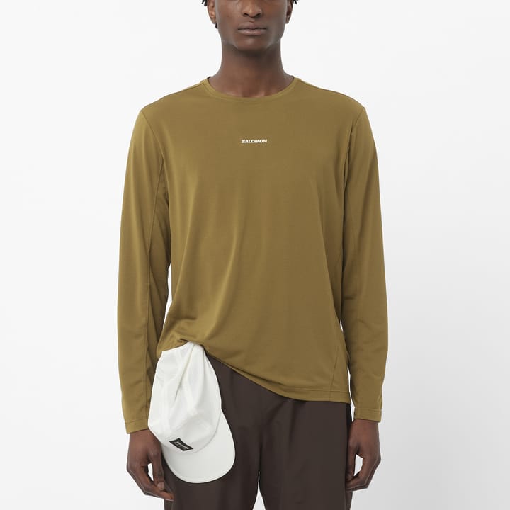 Salomon Men's Shkout Core Long Sleeve Tee Brilliant Olive Salomon