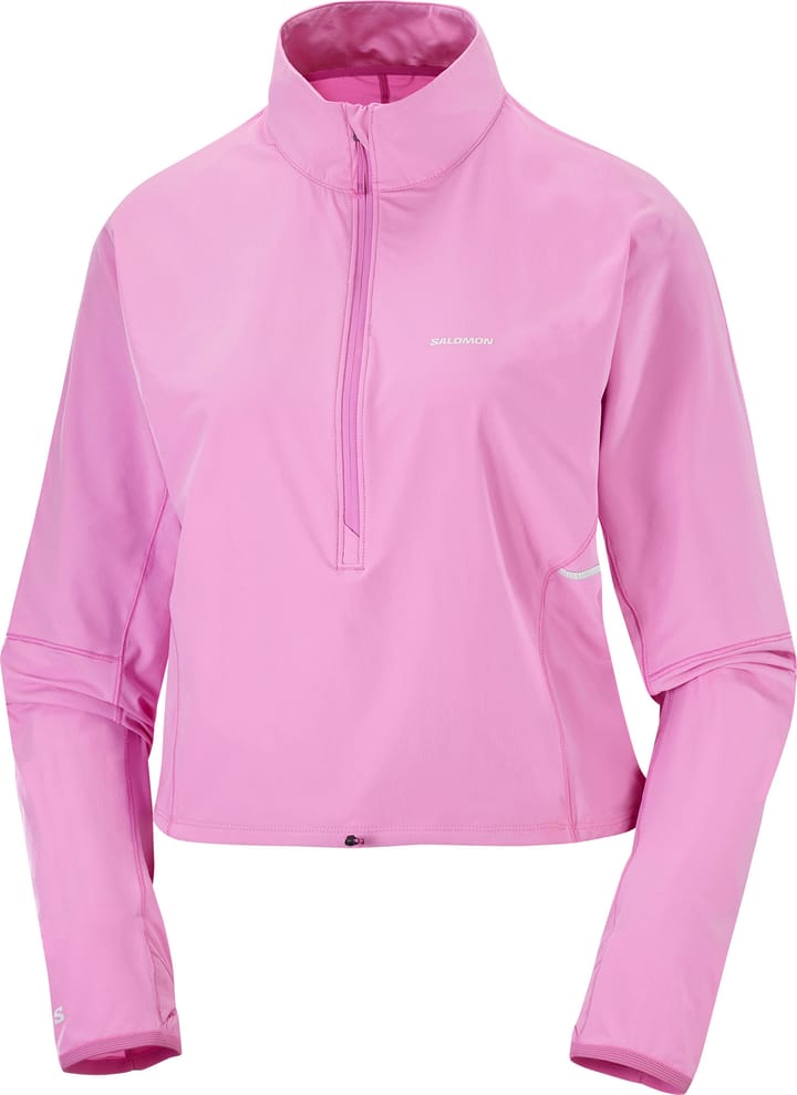 Salomon Sense Aero Hybrid Crop Pullover W Cyclamen Salomon