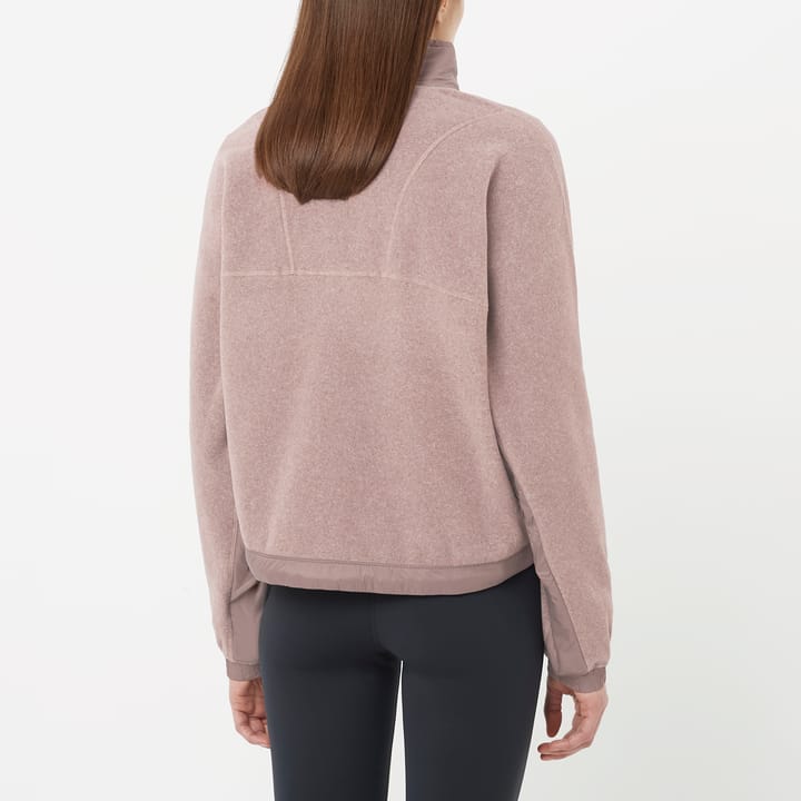 Salomon Women's Chroma Fleece Crop Half Zip Etherea / Iron Salomon Salomon Women's Chroma Fleece Crop Half Zip Etherea / Iron Salomon