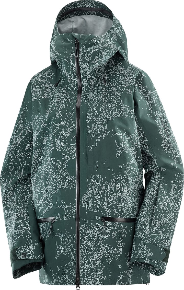 Salomon Women's Absolute 3L Print Jacket Ao/Green Gables Salomon