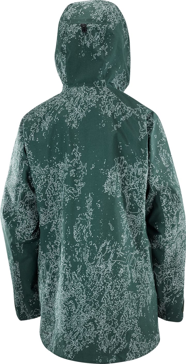 Salomon Women's Absolute 3L Print Jacket Ao/Green Gables Salomon Salomon Women's Absolute 3L Print Jacket Ao/Green Gables Salomon