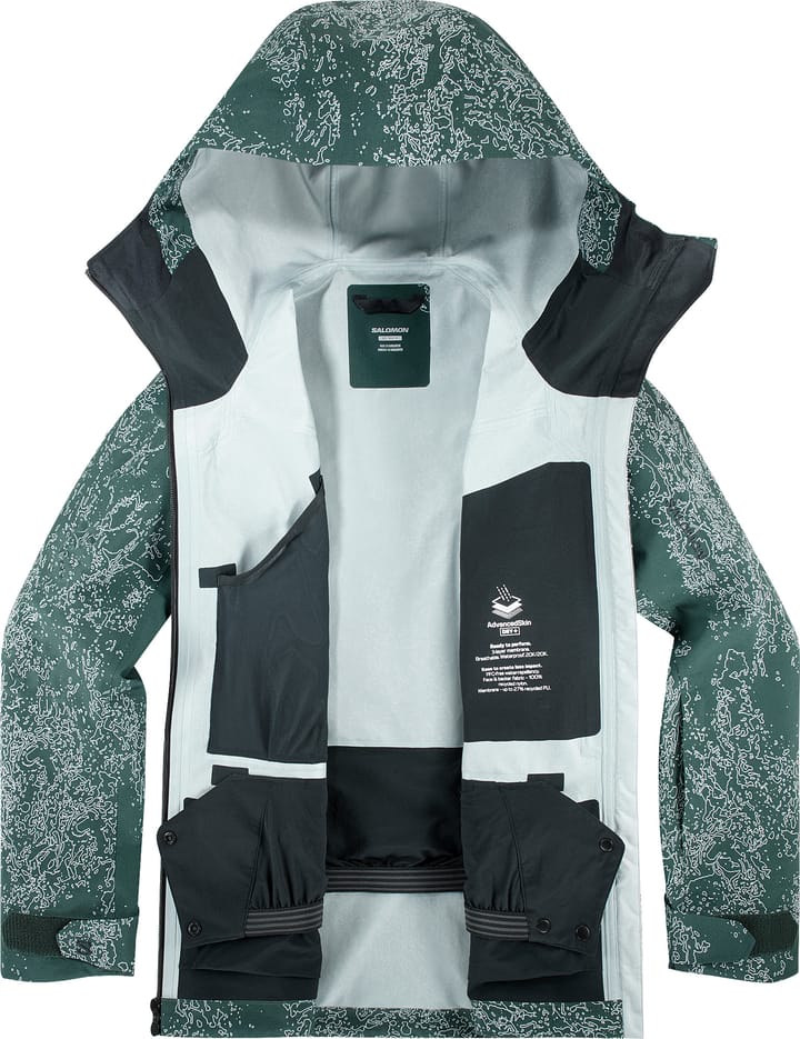 Salomon Women's Absolute 3L Print Jacket Ao/Green Gables Salomon Salomon Women's Absolute 3L Print Jacket Ao/Green Gables Salomon