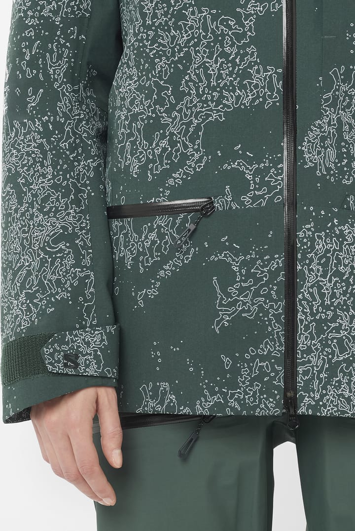 Salomon Women's Absolute 3L Print Jacket Ao/Green Gables Salomon