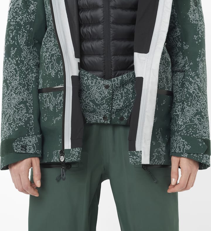 Salomon Women's Absolute 3L Print Jacket Ao/Green Gables Salomon