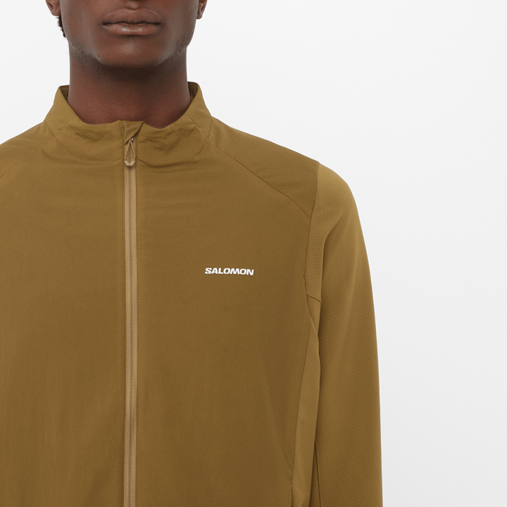 Salomon Men's Montain Flex Hybrid Jacket Brilliant Olive Salomon