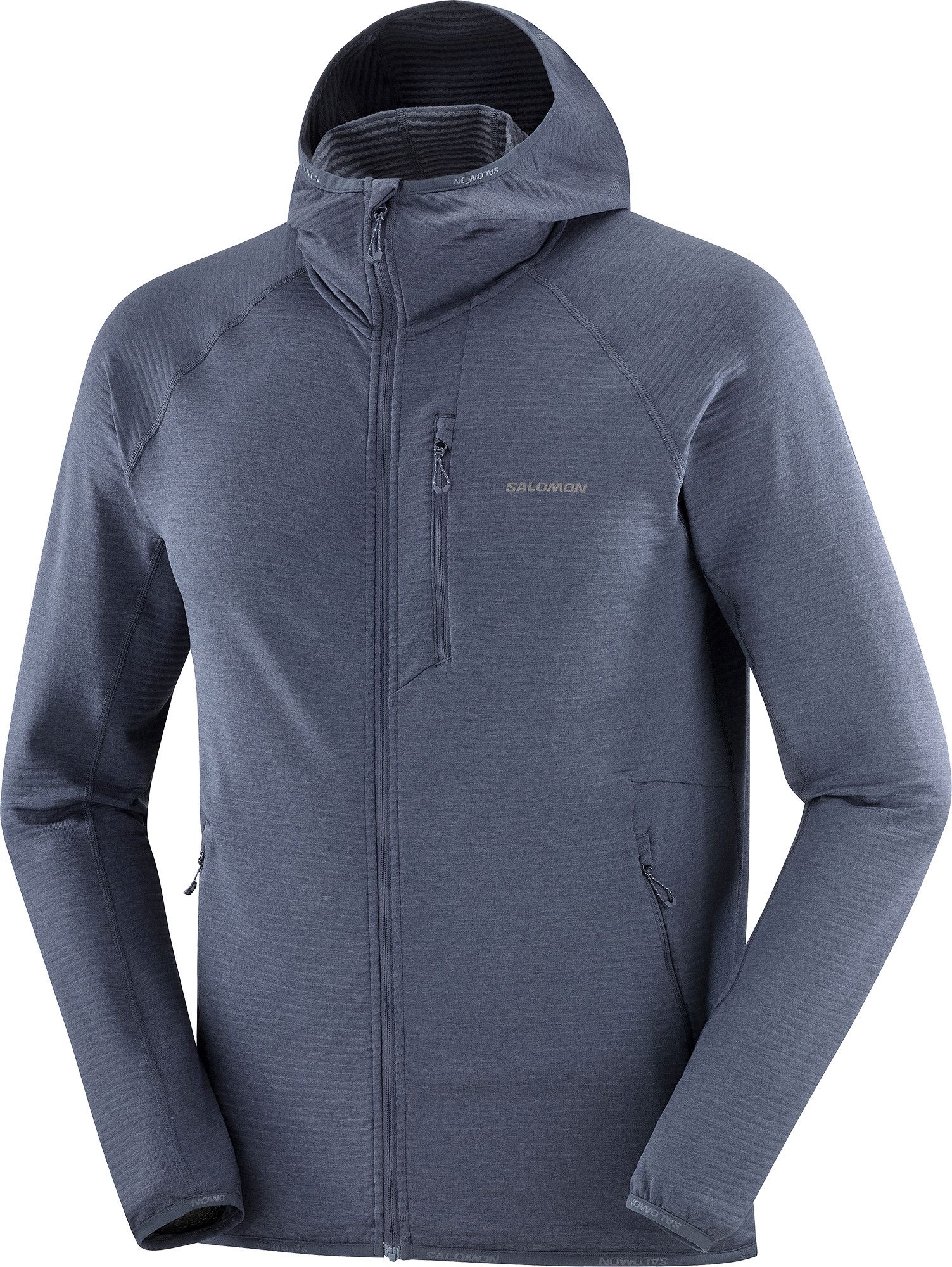 Salomon Men's Essential Lightwarm Hoodie Blue Nights
