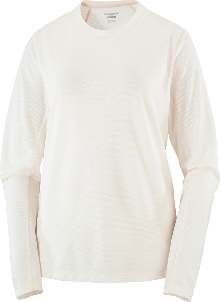 Salomon Women's Shkout Core Long Sleeve Tee Whisper White Salomon
