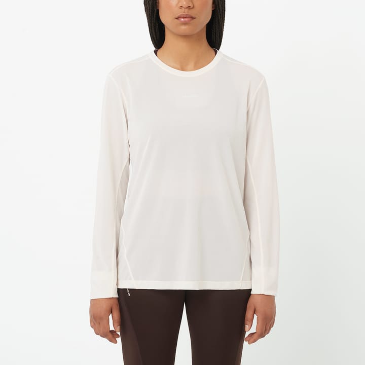 Salomon Women's Shkout Core Long Sleeve Tee Whisper White Salomon