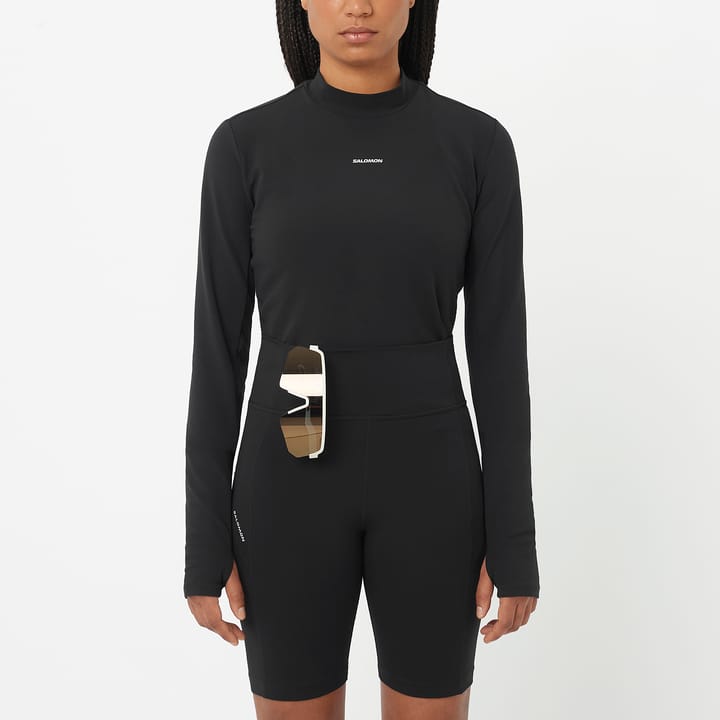Salomon Women's Shkout Bliss Long Sleeve Tee Deep Black Salomon Salomon Women's Shkout Bliss Long Sleeve Tee Deep Black Salomon