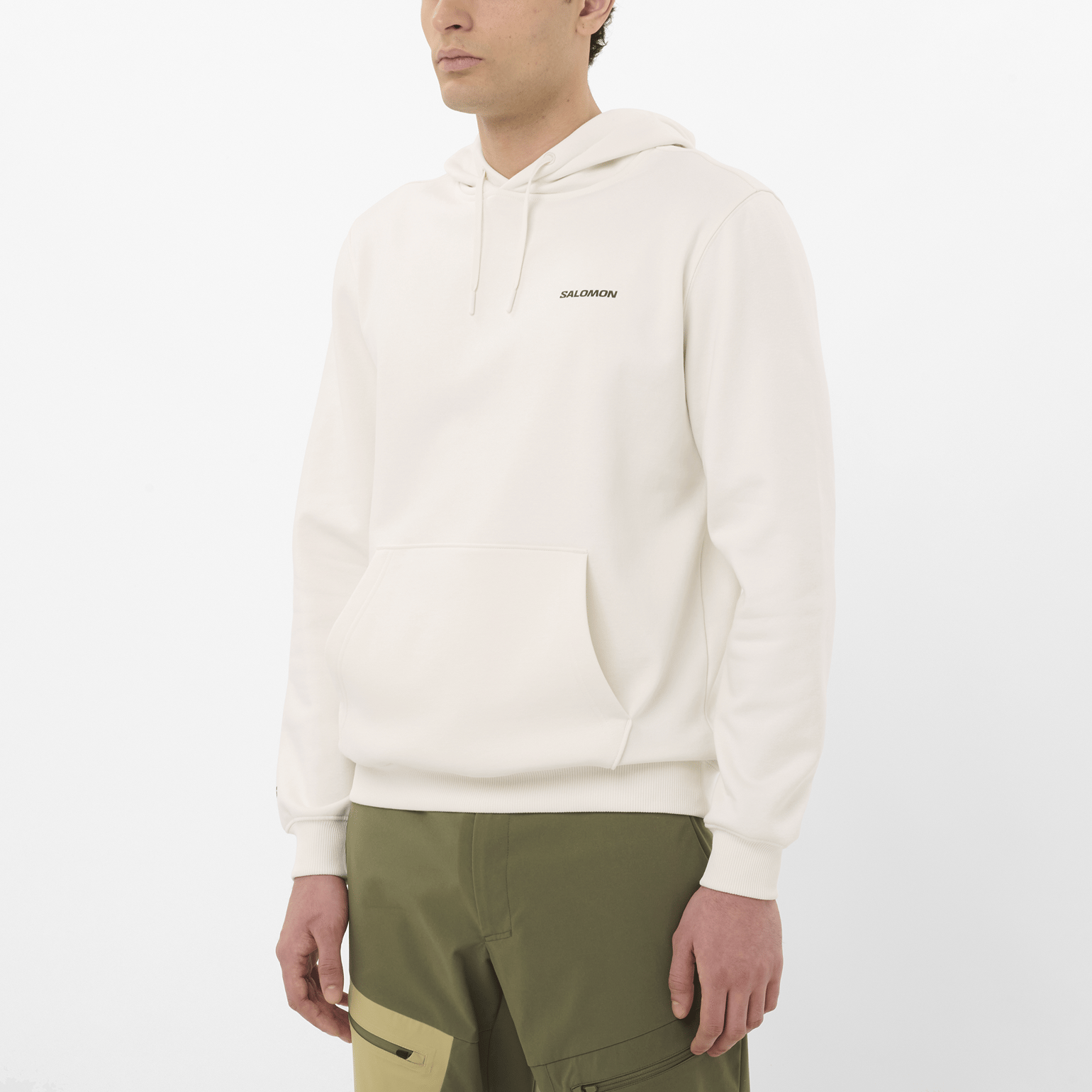 Salomon Men's Salomon Logo Hoodie Whisper White