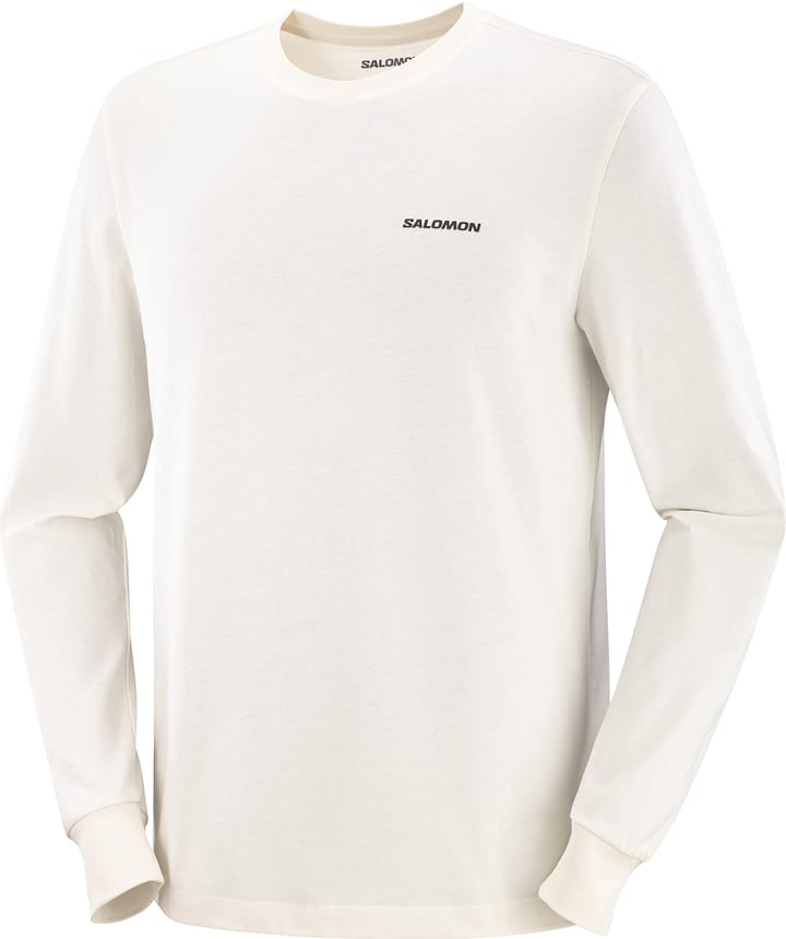 Salomon Men's Salomon Logo Long Sleeve Tee Whisper White Salomon
