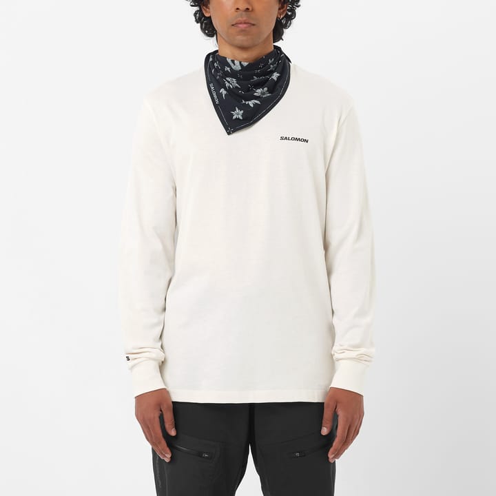 Salomon Men's Salomon Logo Long Sleeve Tee Whisper White Salomon Salomon Men's Salomon Logo Long Sleeve Tee Whisper White Salomon