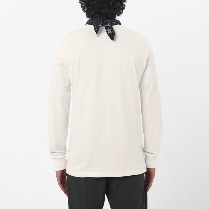Salomon Men's Salomon Logo Long Sleeve Tee Whisper White Salomon
