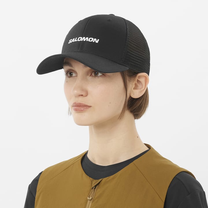 Salomon Logo Trucker Cap Deep Black Salomon
