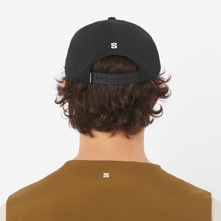 Salomon Logo Flat Cap Deep Black Salomon Salomon Logo Flat Cap Deep Black Salomon