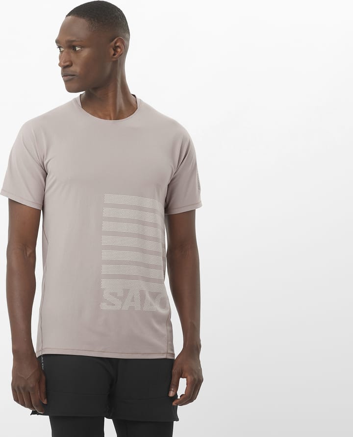 Salomon Men's Sense Aero Graphic Tee GFX Etherea/white/ Salomon