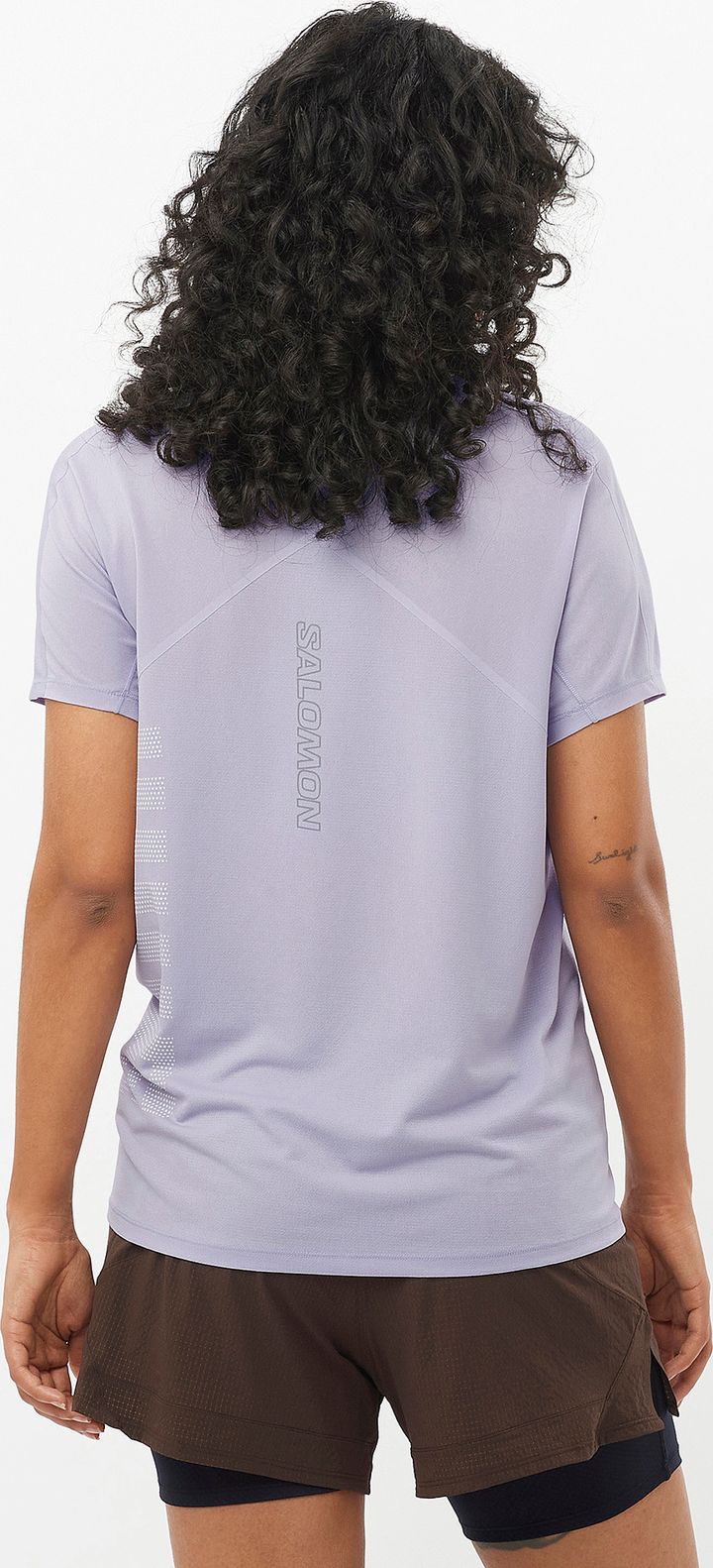 Salomon Women's Sense Aero Graphic Tee Cosmic Sky/white/ Salomon