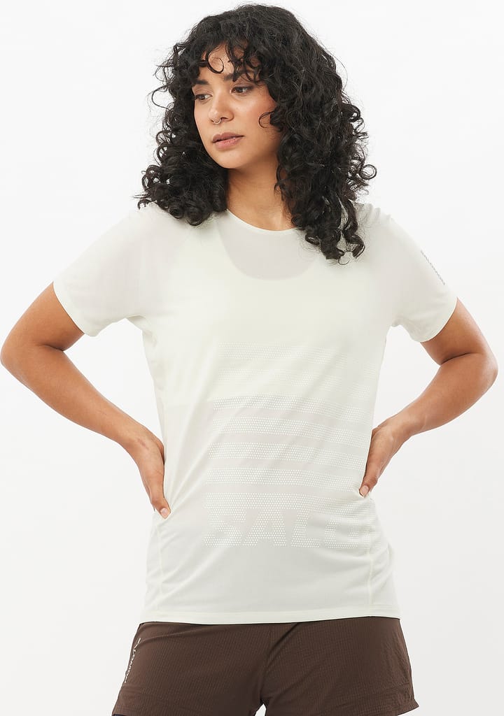 Salomon Women's Sense Aero Graphic Tee Icicle/white/ Salomon