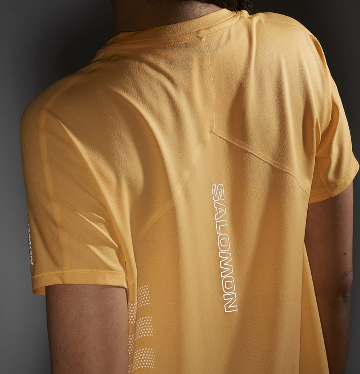 Salomon Women's Sense Aero Graphic Tee Warm Apricot/white/ Salomon