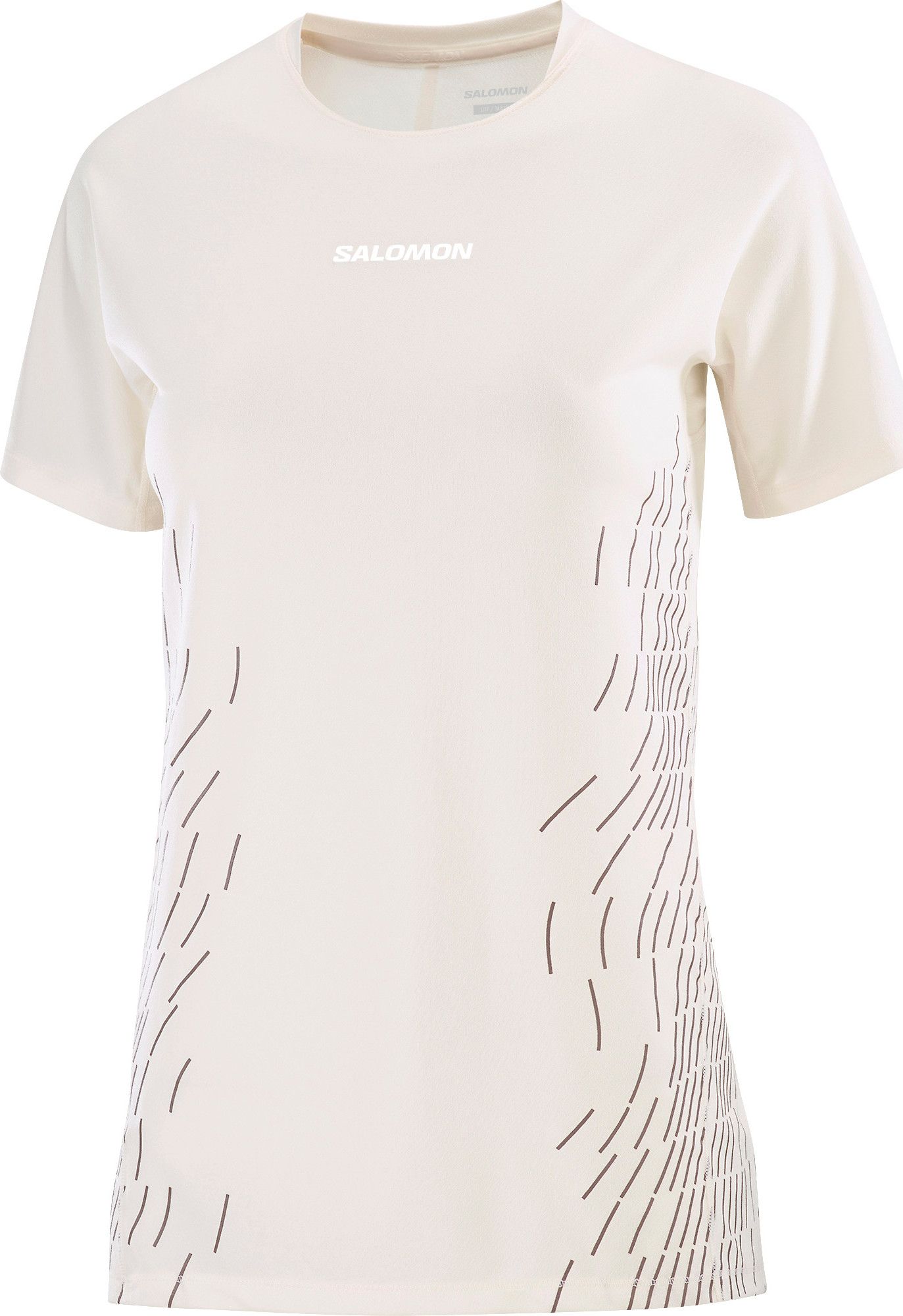 Salomon Women's Sense Aero Graphic Tee Whisper White / Iron