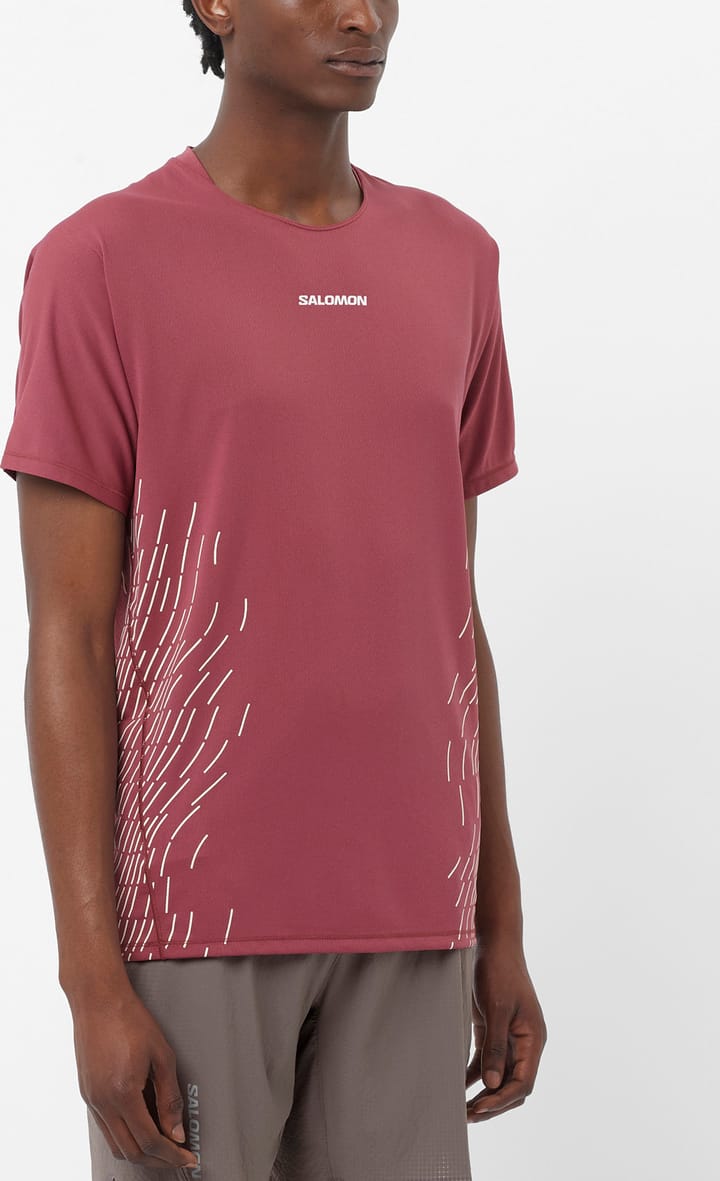 Salomon Men's Sense Aero Graphic Tee GFX Nocturne / Whisper White Salomon Salomon Men's Sense Aero Graphic Tee GFX Nocturne / Whisper White Salomon