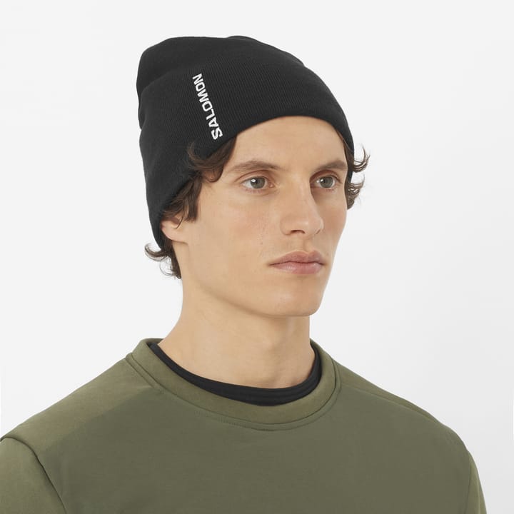 Salomon Graphic Beanie Deep Black Salomon