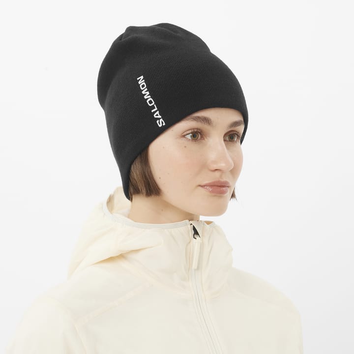 Salomon Graphic Beanie Deep Black Salomon