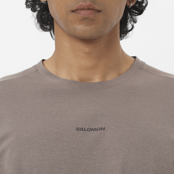 Salomon Men's Trackline Short Sleeve Tee Iron Salomon