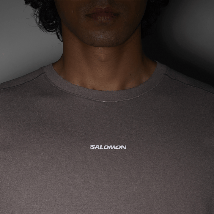 Salomon Men's Trackline Short Sleeve Tee Iron Salomon