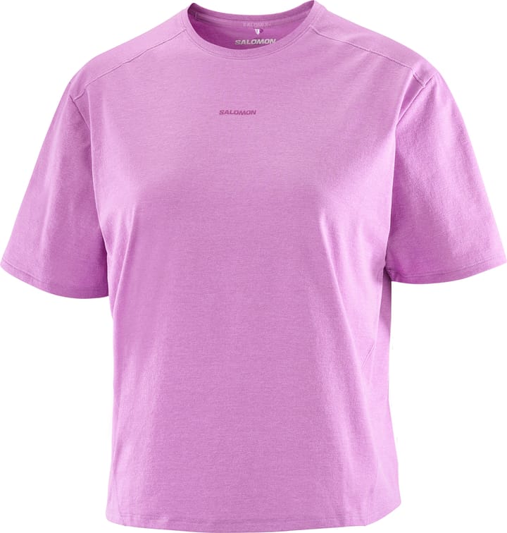 Salomon Women's Trackline Short Sleeve Tee Iris Orchid Salomon