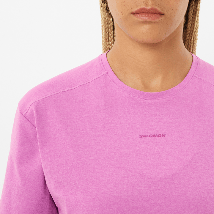 Salomon Women's Trackline Short Sleeve Tee Iris Orchid Salomon