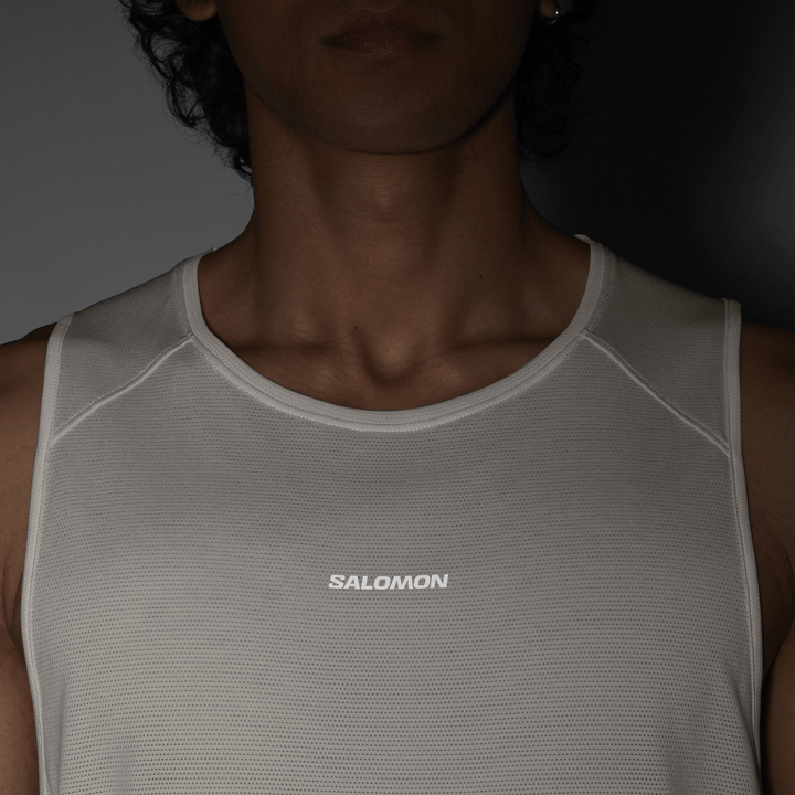 Salomon Men's Shkout Core Tank Whisper White Salomon