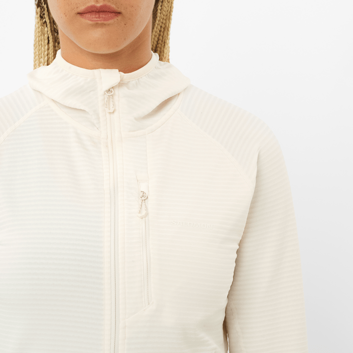 Salomon Women's Essential Lightwarm Hoodie Whisper White Salomon