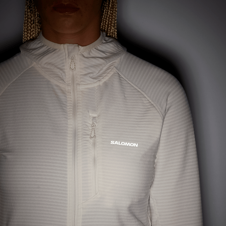 Salomon Women's Essential Lightwarm Hoodie Whisper White Salomon