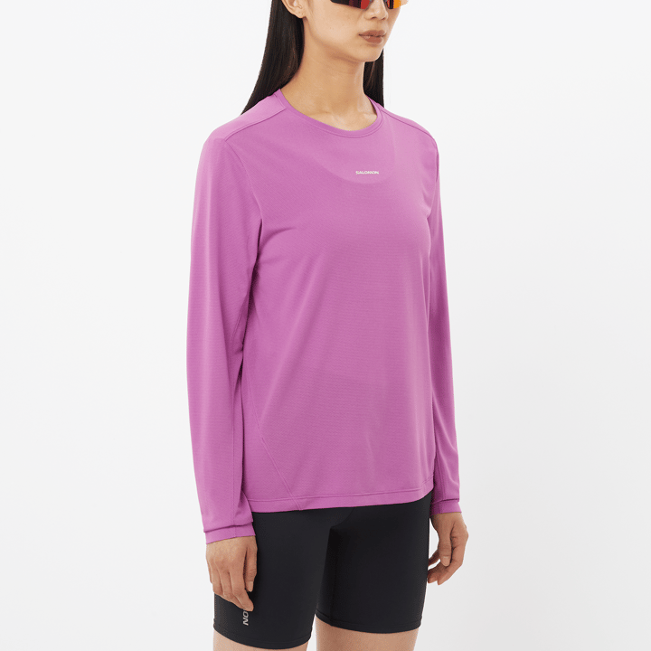 Salomon Women's Shkout Core Long Sleeve Tee Iris Orchid Salomon