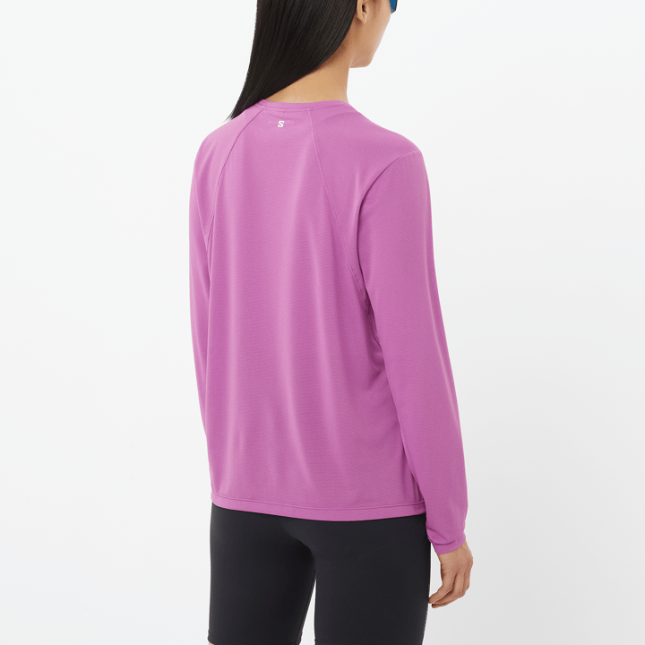 Salomon Women's Shkout Core Long Sleeve Tee Iris Orchid Salomon