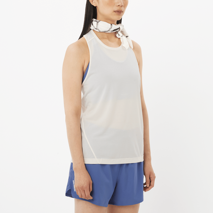 Salomon Women's Shkout Core Tank Whisper White Salomon