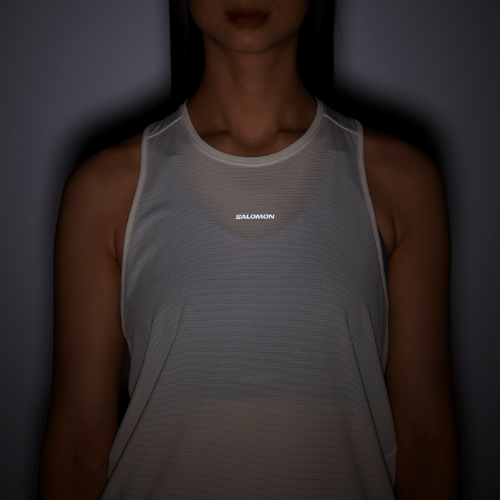 Salomon Women's Shkout Core Tank Whisper White Salomon
