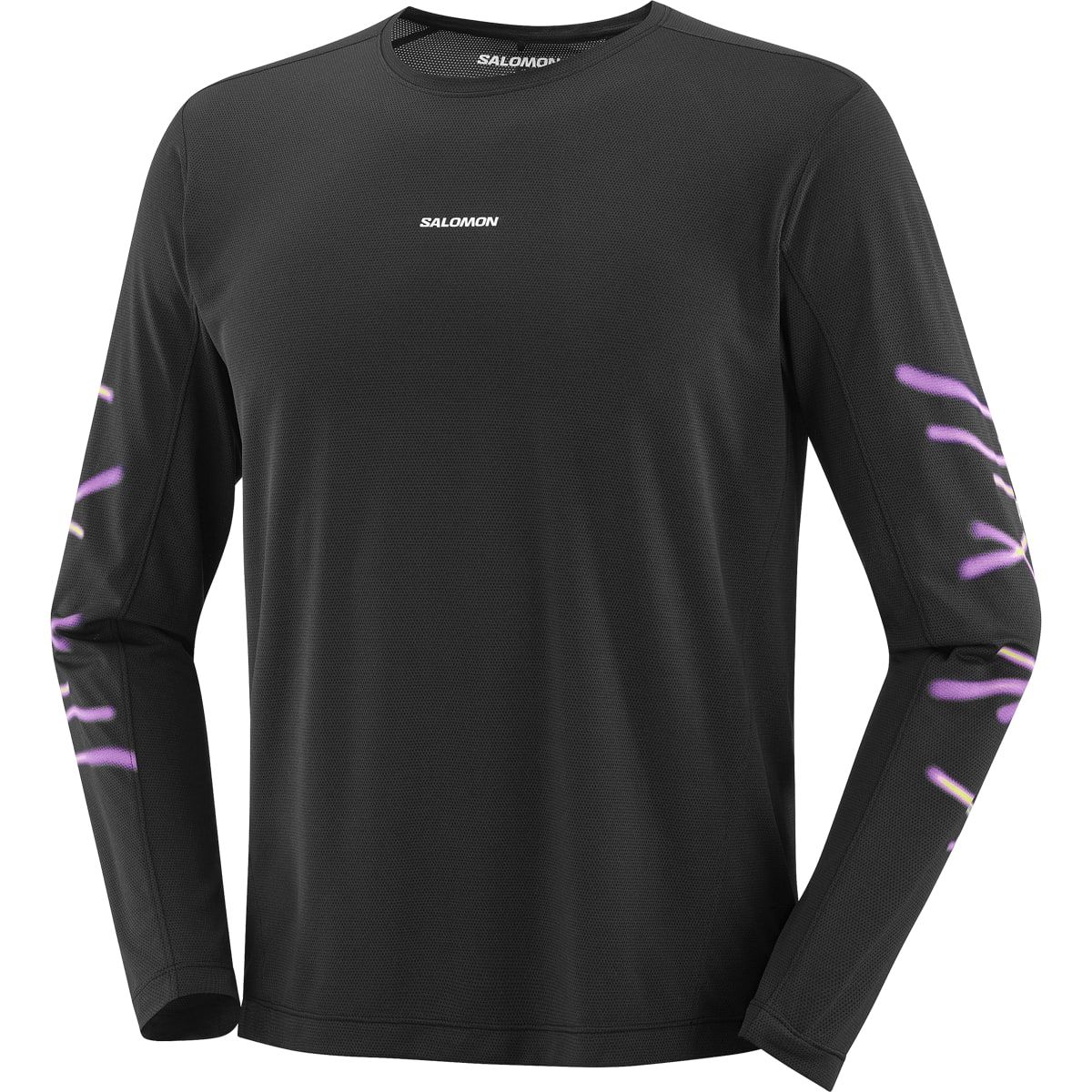 Salomon Shakeout Core Graphic Ls Tee M Deep Black/