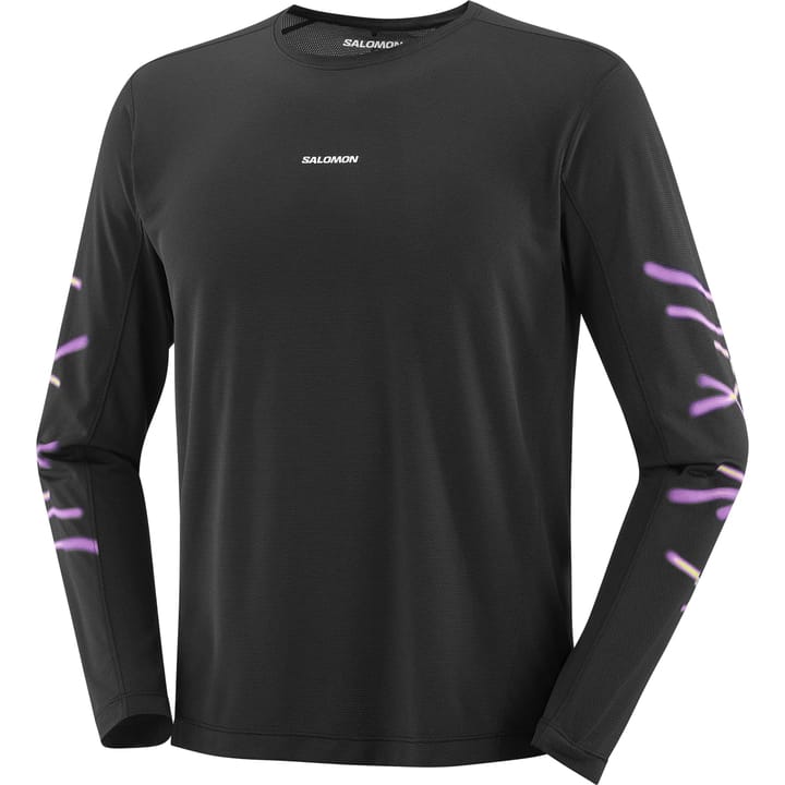Salomon Shakeout Core Graphic Ls Tee M Deep Black/ Salomon