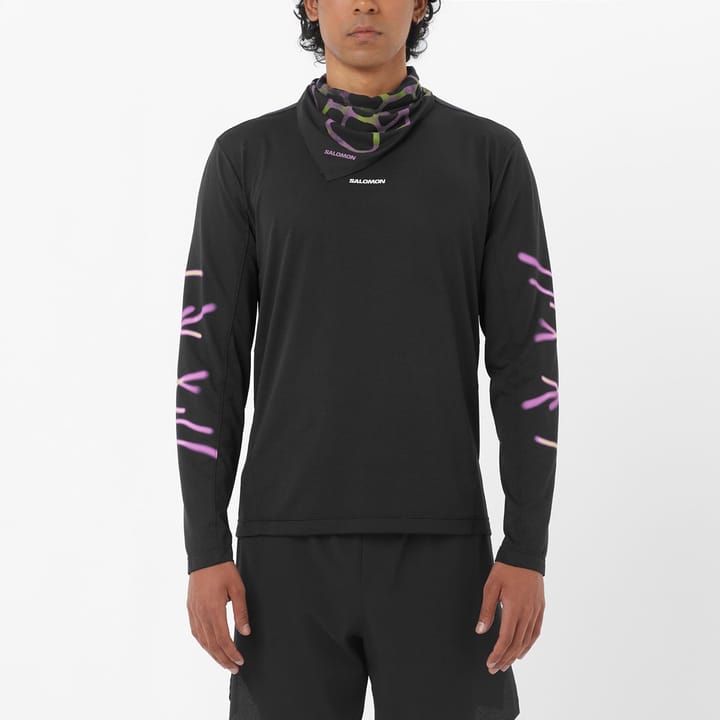 Salomon Shakeout Core Graphic Ls Tee M Deep Black/ Salomon