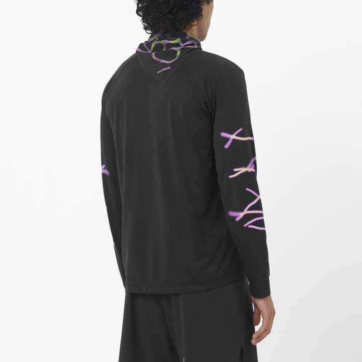 Salomon Shakeout Core Graphic Ls Tee M Deep Black/ Salomon