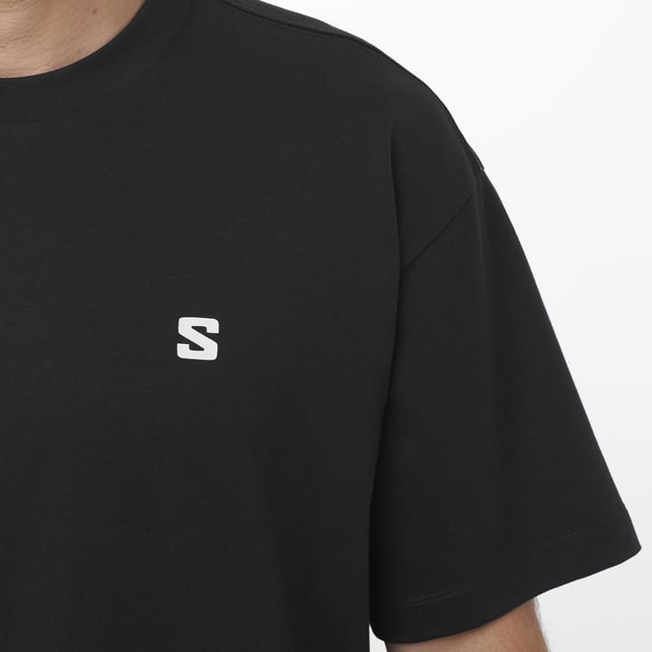 Salomon Men's Round Logo Graphic Deep Black Salomon