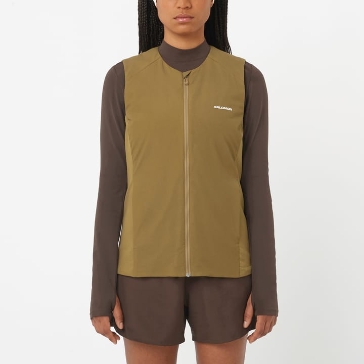 Salomon Women's Mountain Flex Hybrid Vest Brilliant Olive Salomon