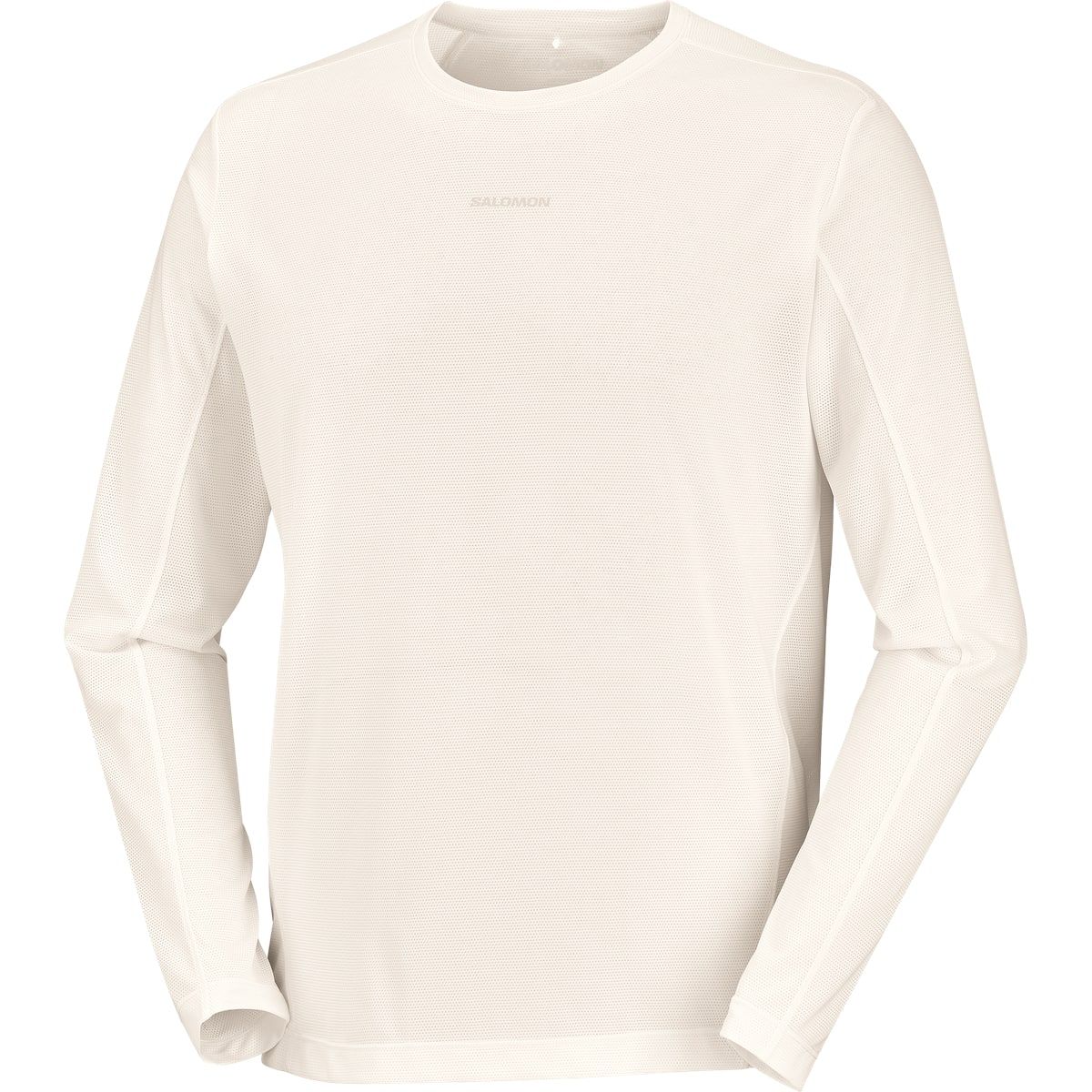 Salomon Shakeout Core Graphic Ls Tee M Whisper White/pink Frosting/icy Pin