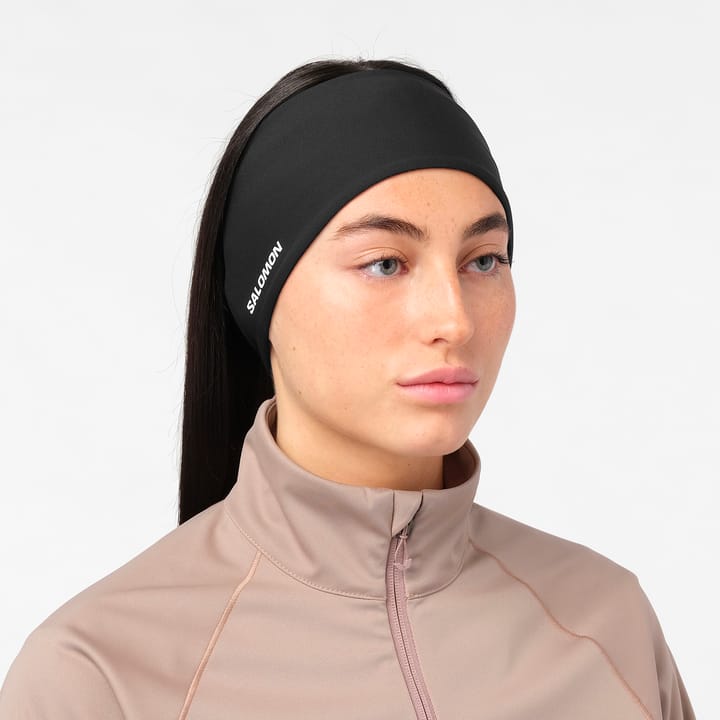 Salomon Unisex Run Tech Headband  Deep Black/ Salomon