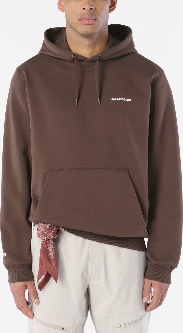 Salomon Men's Salomon Logo Hoodie Coffee Bean/ Salomon