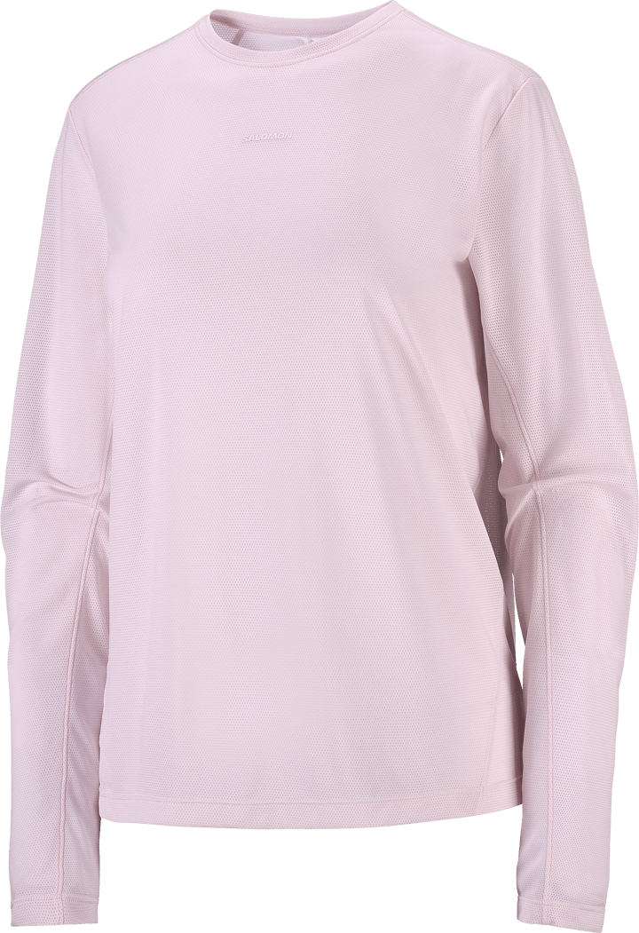 Salomon Women's Shkout Core Long Sleeve Tee Icy Pink Salomon